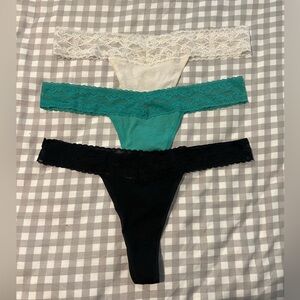 3 Victoria’s Secret thongs